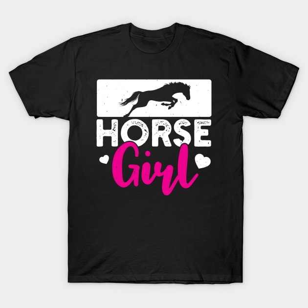 Horse Girl Shirt, Cute Horse Shirt T-Shirt by TabbyDesigns